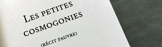 [Chronique] Christine Jeanney, Les Petites Cosmogonies, par Ahmed Slama