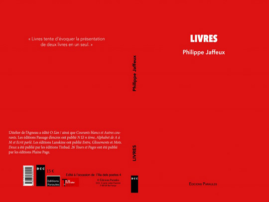 [Chronique] Philippe Jaffeux, Livres, par Guillaume Basquin