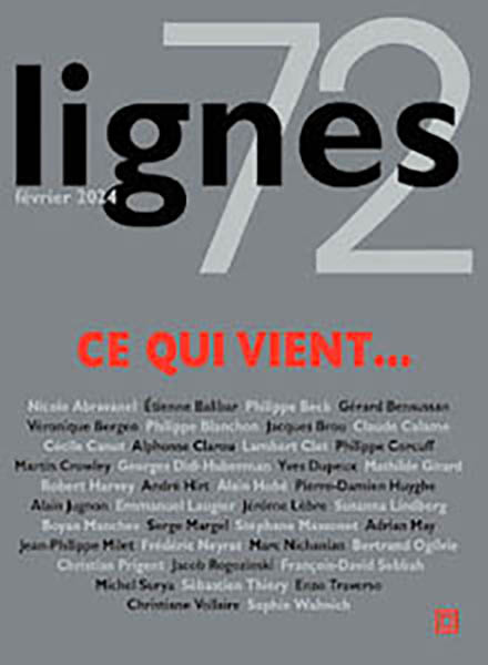 [Chronique] Lignes, n° 72 : 