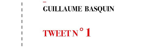 [Livre] Guillaume Basquin, Tweet n° 1, par Claude Minière