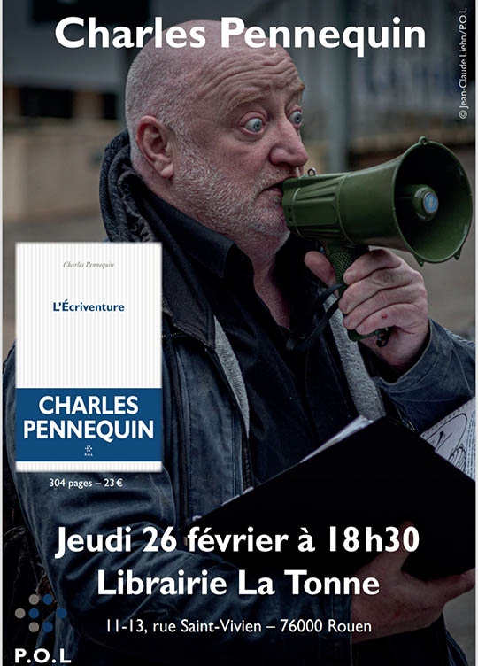 [Chronique] Charles Pennequin, L'écriventure, par Bruno Fern