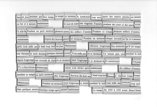 LE TEMPS AU TEMPS